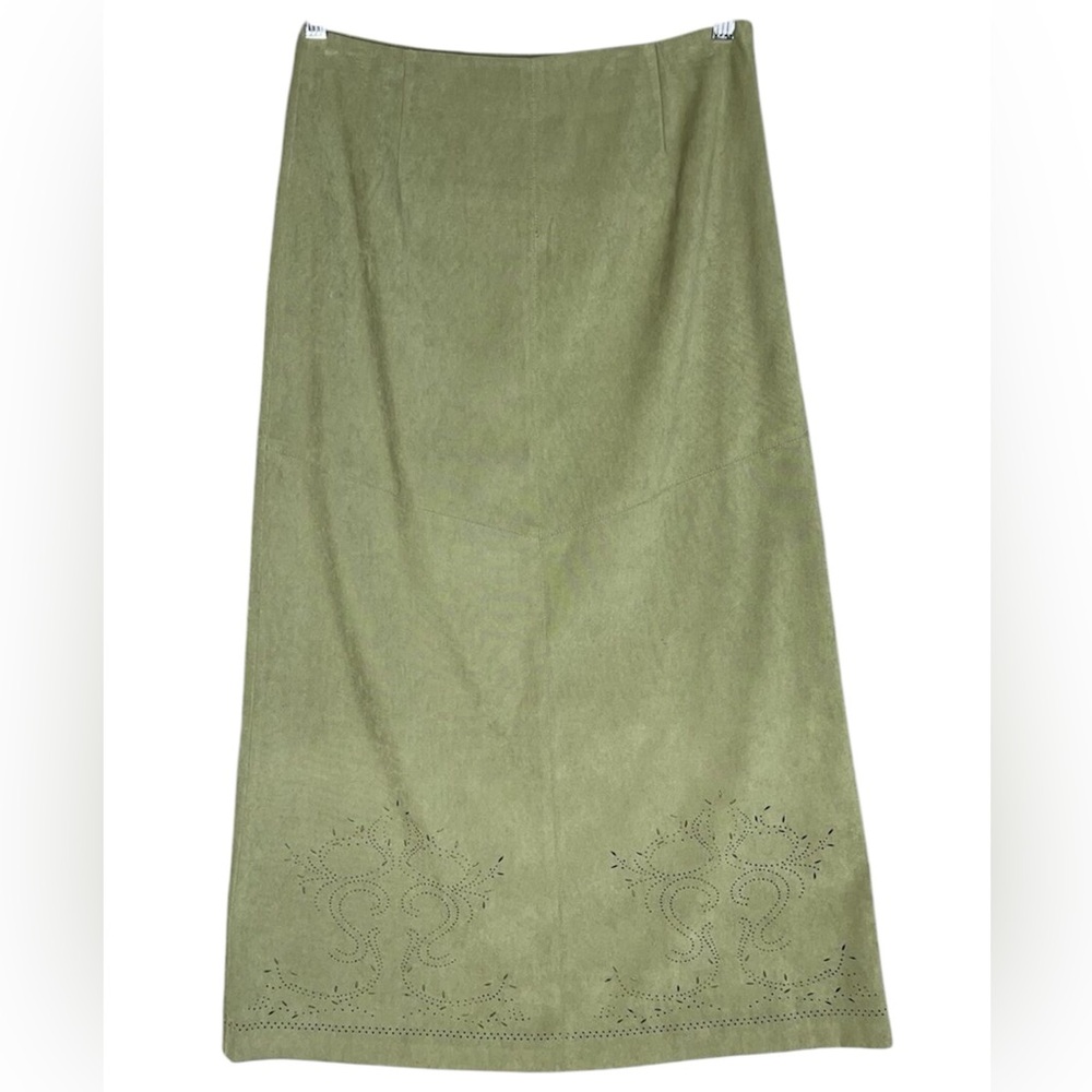 Talbots Green Maxi A-Line Skirt for Casual Wear